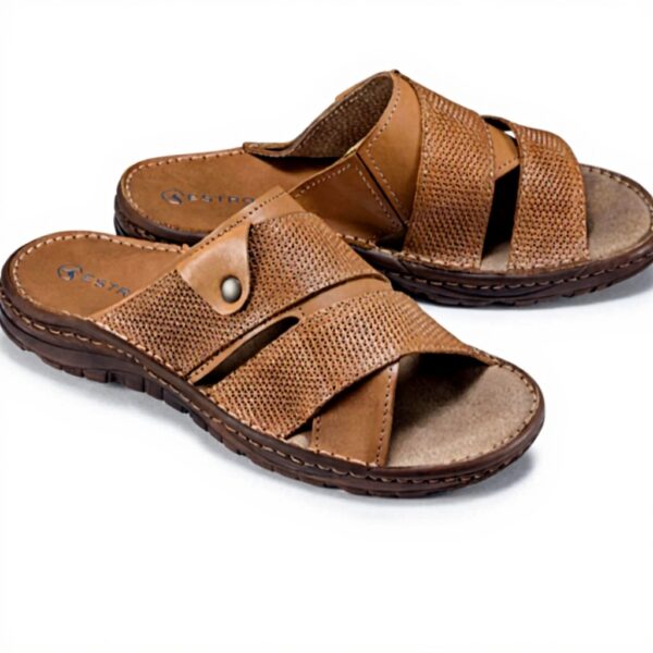 Sandales Homme Cuir ESTRO Mules Été Semelle Antidérapante