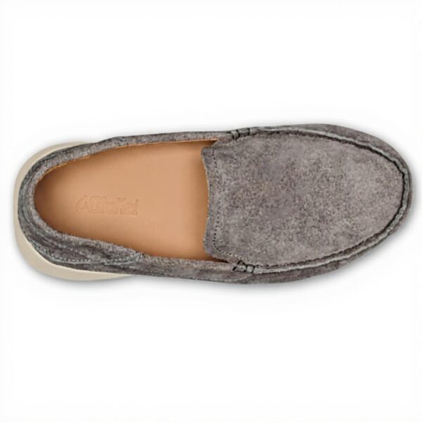 Mocassins OLUKAI Kaa Homme Gris Glacial Confort Talon