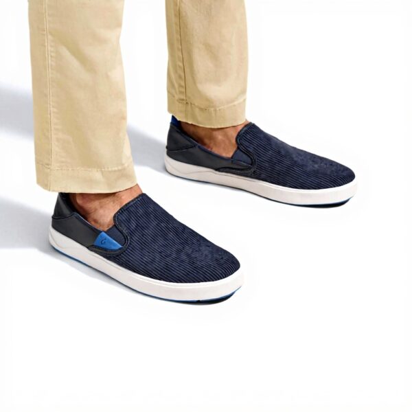 OLUKAI Baskets Laeahi Kapa Homme Bleu Trench Confort