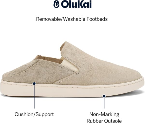 Baskets OluKai Pehuea Luxe daim femme confort design-3