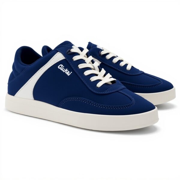 Baskets femme OLUKAI Haupu cuir daim confort lacets marine