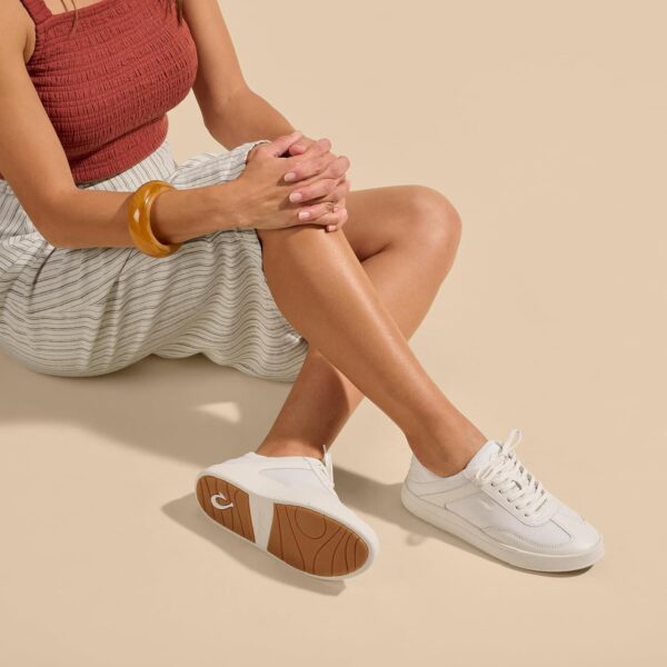 Baskets OluKai Ha'upu Hulu Femme Confort Quotidien Blanc-5