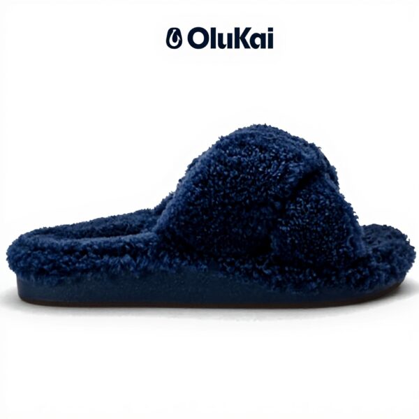 Pantoufles OLUKAI Hila Heu femme peau mouton antidérapantes