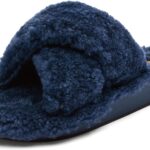 Pantoufles OLUKAI Hila Heu femme peau mouton antidérapantes-0