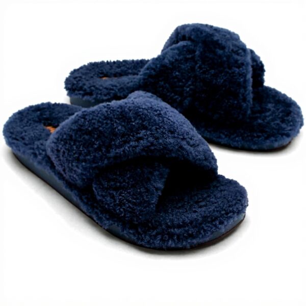 Pantoufles OLUKAI Hila Heu femme peau mouton antidérapantes