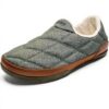 Chaussons OLUKAI Homme Pukui Confort Cuir Pleine Fleur