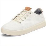 Baskets OLUKAI Kiihele Li Femme Toile Daim Blanc Cassé