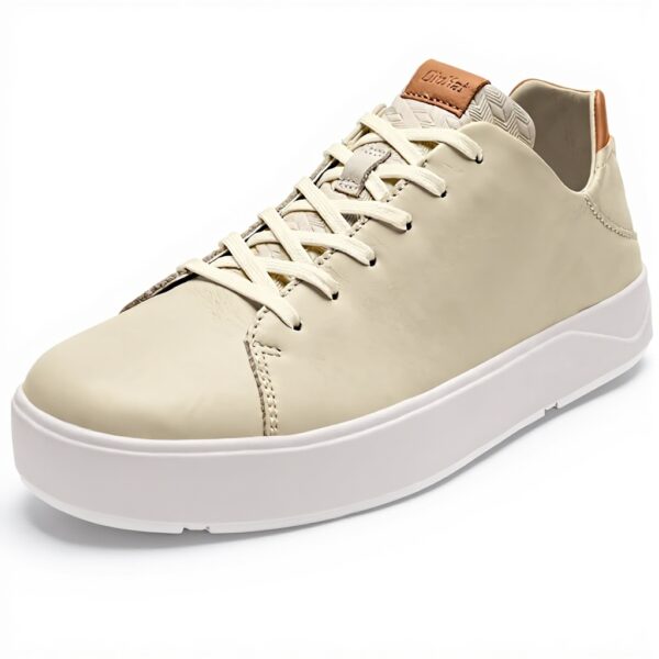 Baskets OluKai Laeahi Li ILI cuir pleine fleur homme Tapa