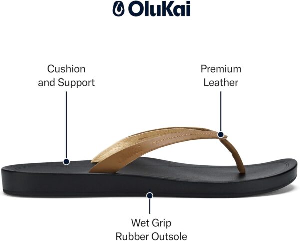 Sandales OLUKAI Lalahi cuir léger maintien voûte plantaire-3