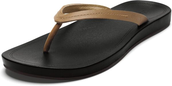 Sandales OLUKAI Lalahi cuir léger maintien voûte plantaire-0