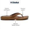 Sandales OLUKAI Lei Tongues Femme Cuir Confortable