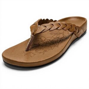 Sandales OLUKAI Lei Tongues Femme Cuir Confortable