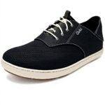 Mocassin Olukai Nohea Moku Homme Noir Maille Respirante