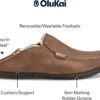 Chaussons Olukai Moloa Homme Cuir Nubuck Doublure Mouton-1