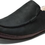 Pantoufles OLUKAI Moloa Homme Cuir Doublure Peau Mouton-0