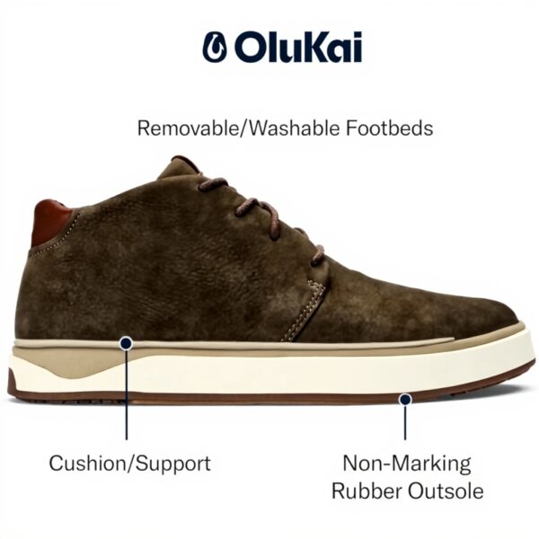 Bottes homme OLUKAI Papaku cuir imperméable confort durable