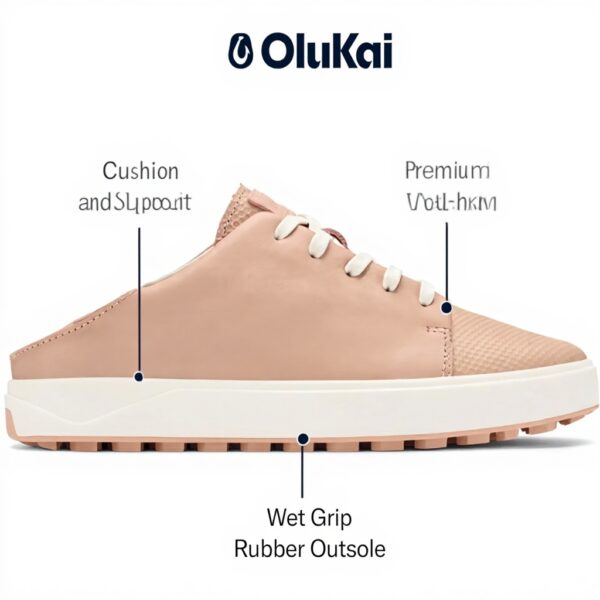 Chaussures de golf OLUKAI Wailea femme cuir imperméable