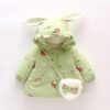 Doudoune fille oreille lapin imprimé dessin animé hiver-1