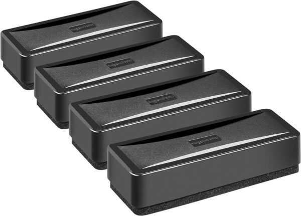 Effaceur tableau blanc Amazon Basics Lot de 4 noir-0