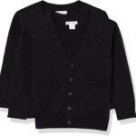 Cardigan garçon coton uniforme Amazon Essentials col V-0