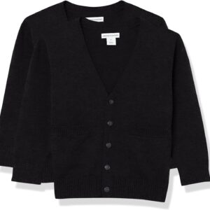 Cardigan garçon coton uniforme Amazon Essentials col V-0