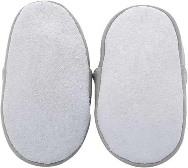Chaussures bébé cuir souple mocassins semelles daim-4