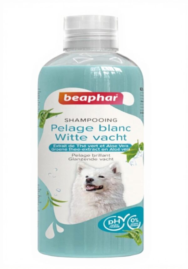 Shampooing Pelage Blanc Chien Beaphar Doux Vegan pH Neutre
