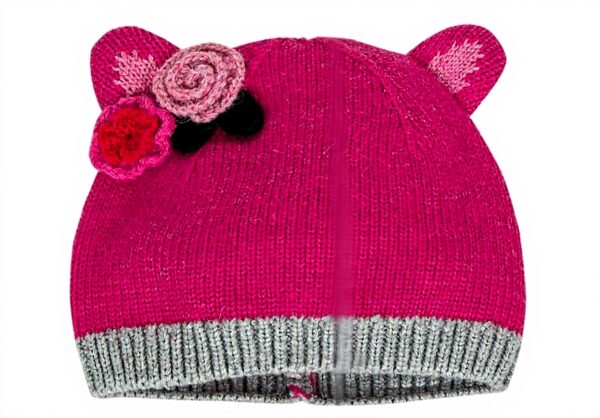 Bonnet bébé fille Catimini rose fuchsia lavable machine