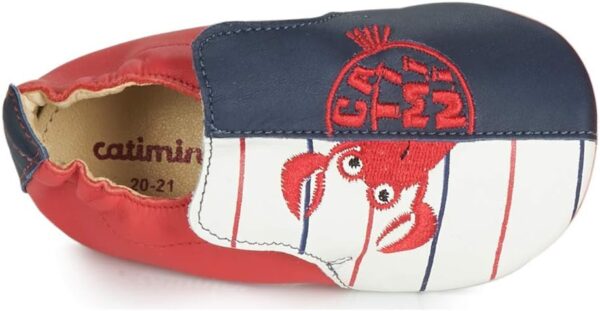 Chaussons Garçon Catimini CALURA Marine Rouge Confort-5