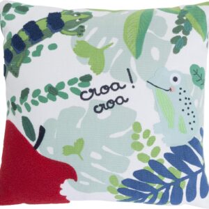 Coussin enfant Catimini motif jungle 40x40 cm coton-0