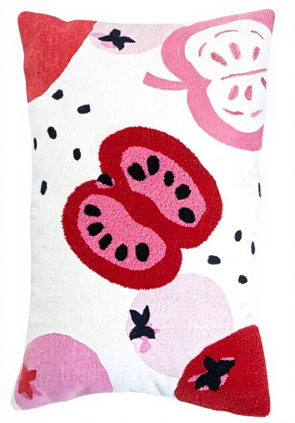 Coussin décoratif enfant Catimini motif tomate 100% coton