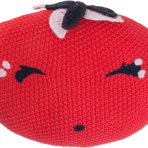 Coussin Tomate Kawaii Catimini Décoration Enfant Fait Main-0
