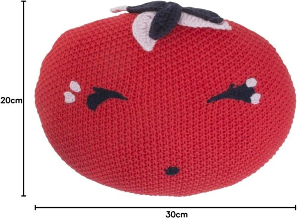 Coussin Tomate Kawaii Catimini Décoration Enfant Fait Main-3