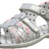 Sandales Catimini Fille Cuir Blanc Bout Ouvert Plat-0