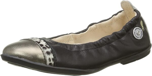 Ballerines Catimini Filles Cuir Noir Léopard Taille 36-0