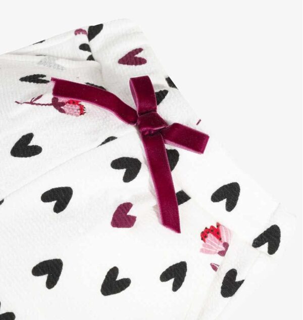 Pantalon fille Catimini floral longueur 24 mois écru-2