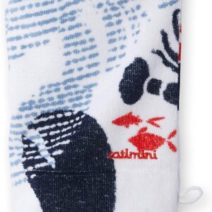 Gant de toilette Catimini Créative Côtier coton blanc bleu-0