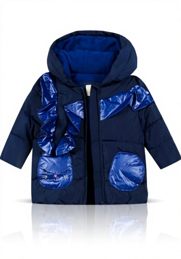 Blouson bébé fille Catimini polyester molletonné indigo