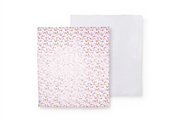 Langes bébé Catimini Escapade Kawaii coton 90x90 cm