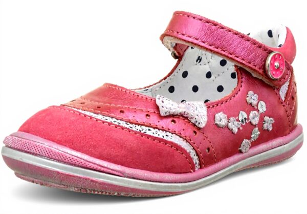 Catimini Mary Jane Bébé Fille Rose Cuir Ballerines