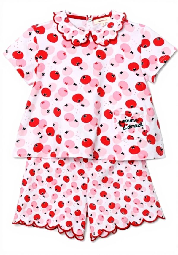 Pyjama fille Catimini col pomme doux confortable
