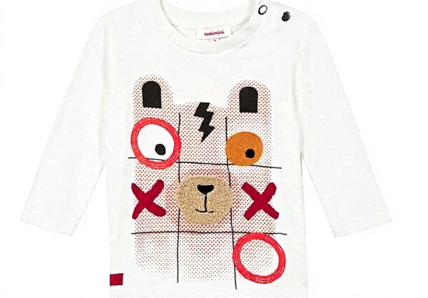 T-shirt manches longues Catimini garçon 18 mois écru