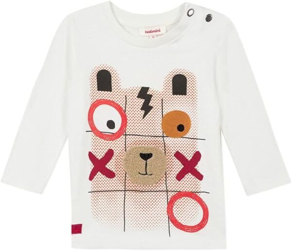 T-shirt manches longues Catimini garçon 18 mois écru-0