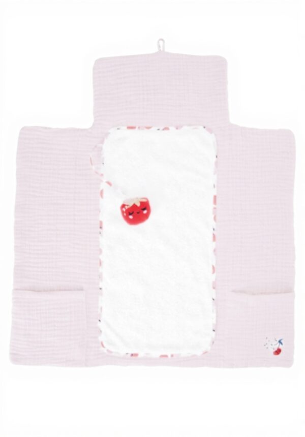 Matelas à langer Catimini pliable confortable bébé rose