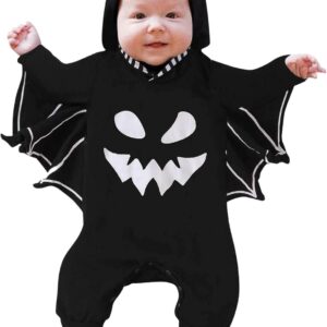 Combinaison Catimini Halloween bébé manches longues capuche-0