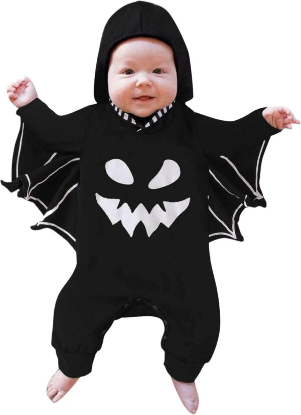 Combinaison Catimini Halloween bébé manches longues capuche-0