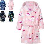 Peignoir de bain enfant CROOUTN ultra doux capuche 2-9 ans-0