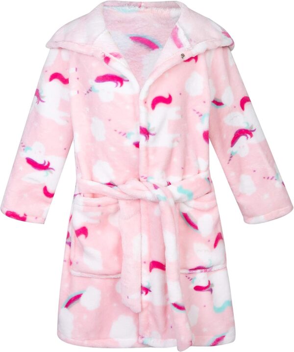 Peignoir de bain enfant CROOUTN ultra doux capuche 2-9 ans-2