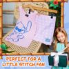 Pyjama Stitch fille Disney ensemble camisole short rose-1