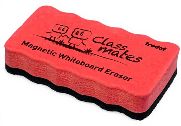 Effaceur magnétique Trodat tableau blanc rouge 105x55x18mm